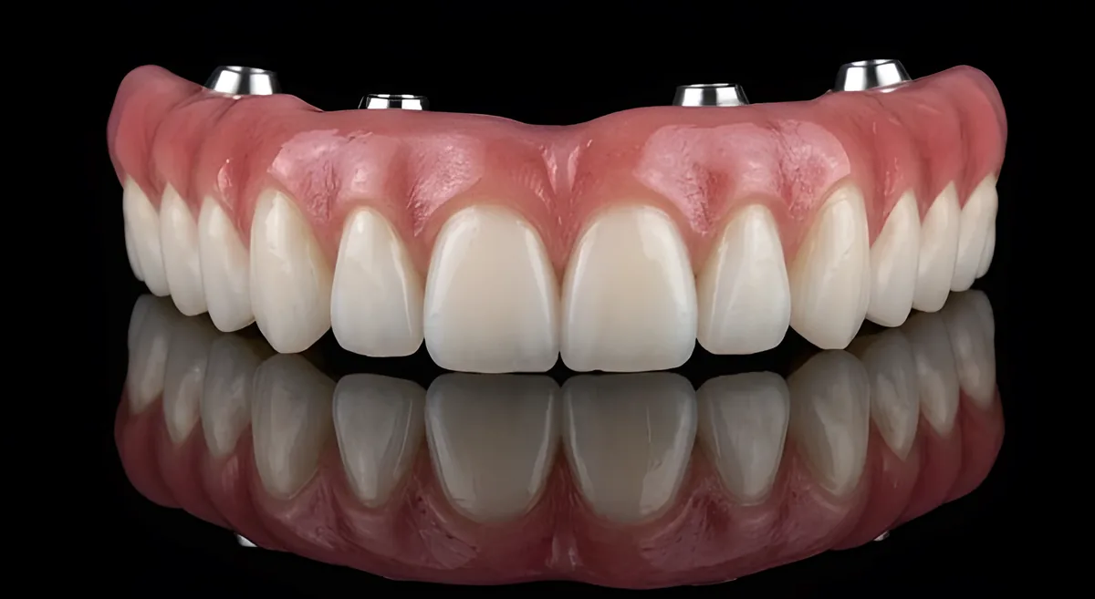 A finished full-arch implant restoration